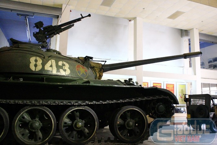 Chiếc xe tăng 843 tại Bảo tàng Lịch sử Quân sự Việt Nam là "bản gốc" chứ không phải phiên bản đồng dạng như một số chiếc xe khác trên cả nước